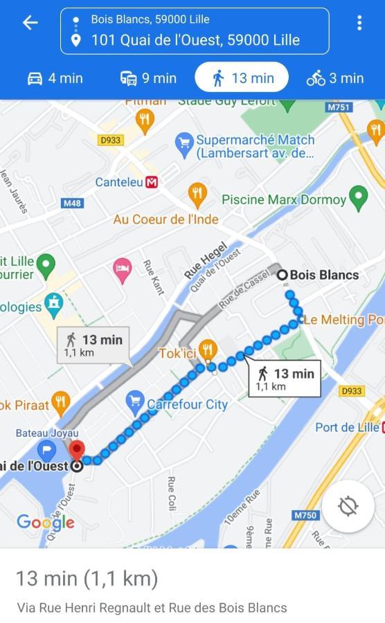 Apartmán Bateau Peniche Lille - Euratechnologie Exteriér fotografie