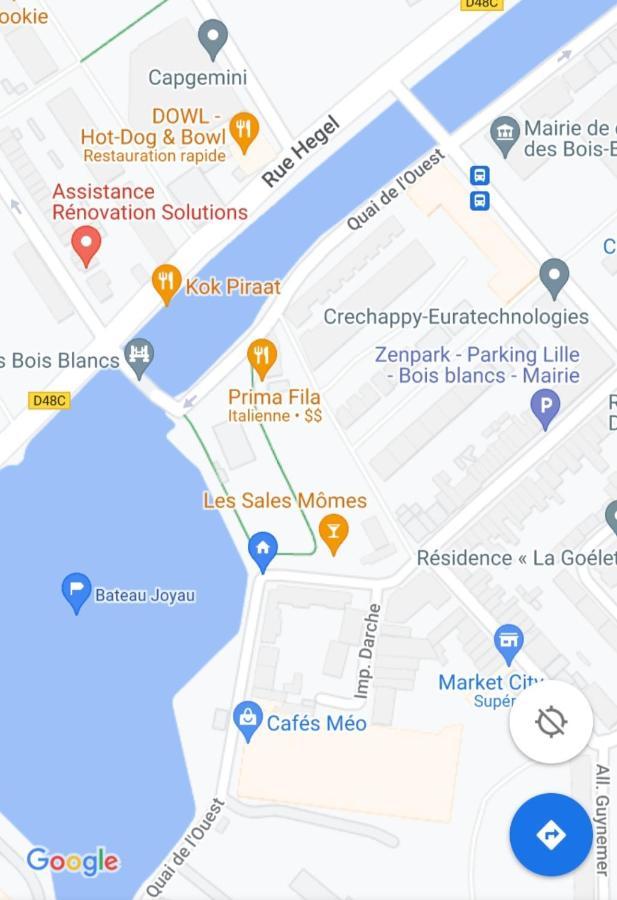 Apartmán Bateau Peniche Lille - Euratechnologie Exteriér fotografie